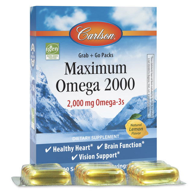 Maximum Omega 2000 90+30 Soft Gel - Organax Ltd