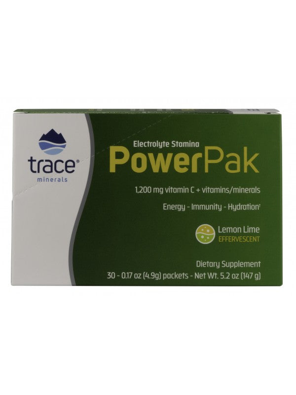Electrolyte Stamina Power Pak NON-GMO Lemon Lime 30 sachets - Organax Ltd