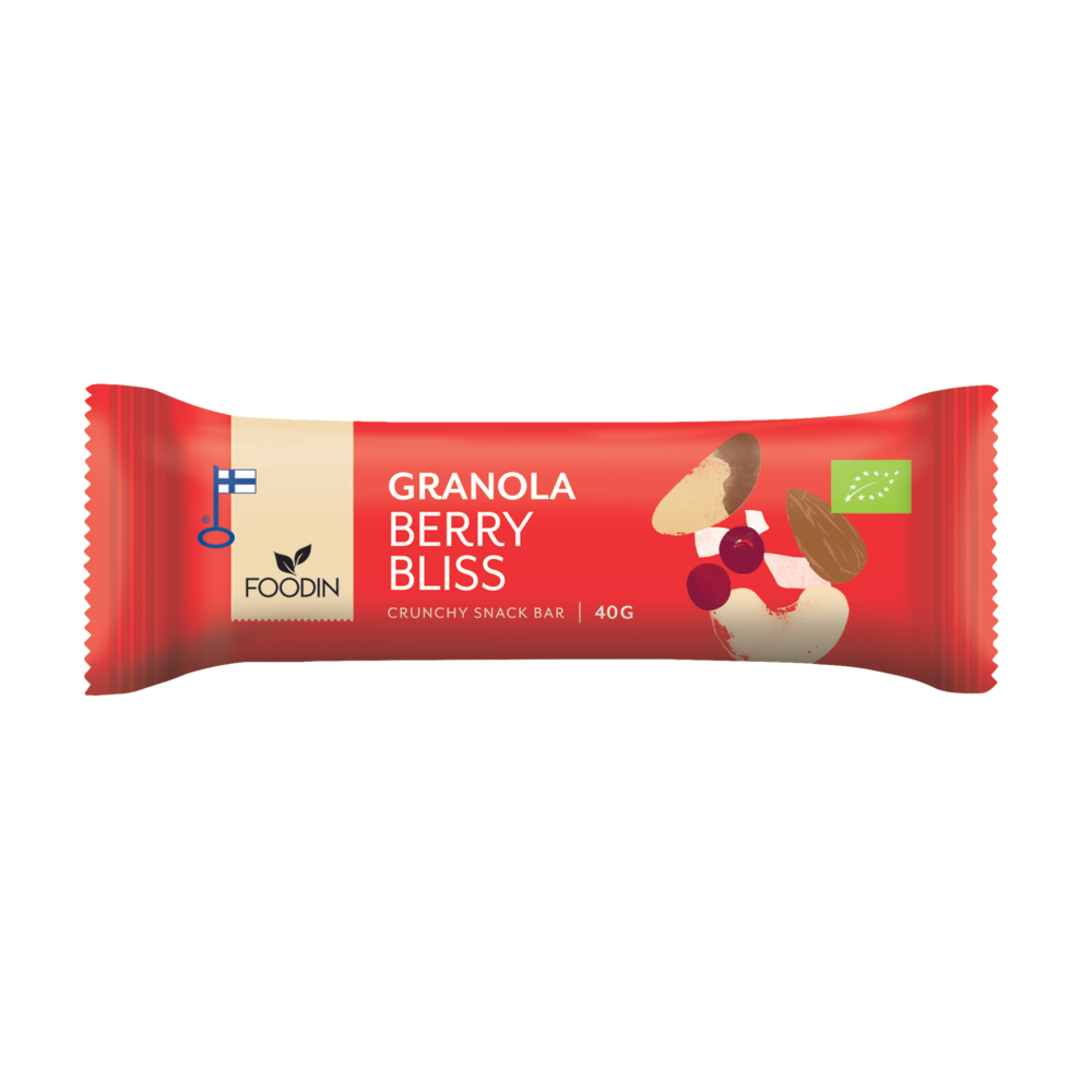 Granola Bar Berry Bliss Organic 40G 12PK - Organax Ltd