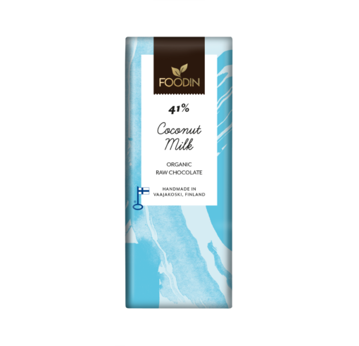 Organic Raw Chocolate Coconut Milk 42% 40G - Organax Ltd