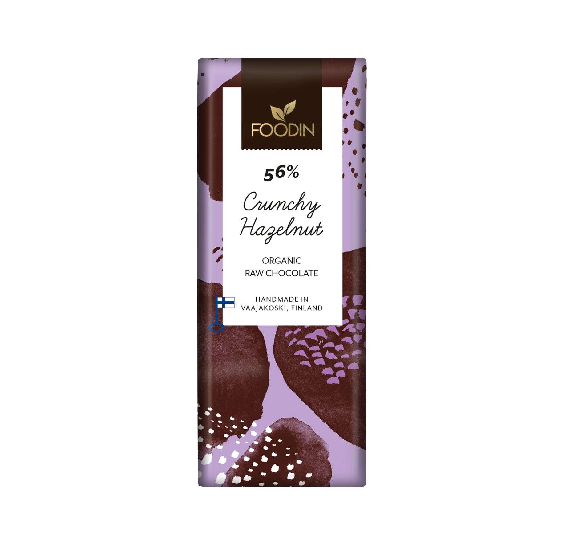Organic Raw Chocolate Crunchu Hazelnut 54% 40G - Organax Ltd