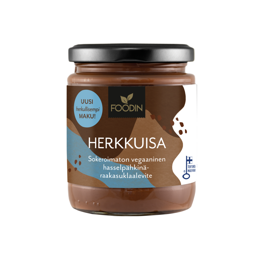 Herkkuisa Sugar Free "Nutella" 230G Hazelnut-Cacao Spread - Organax Ltd