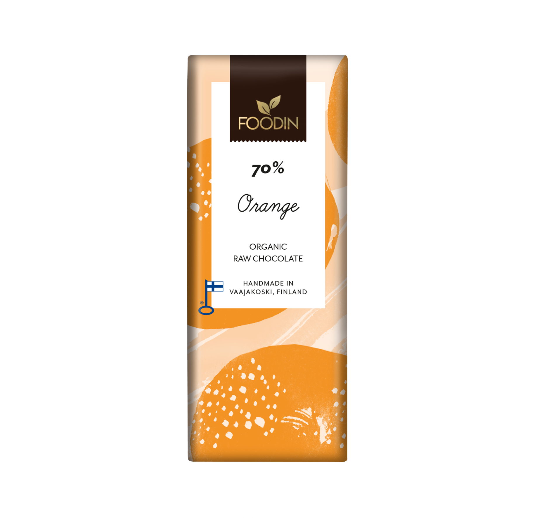 Organic Raw Chocolate Orange 70% 40G - Organax Ltd