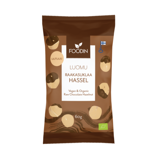 Raw Chocolate Hazelnut, organic, 60g - Organax Ltd