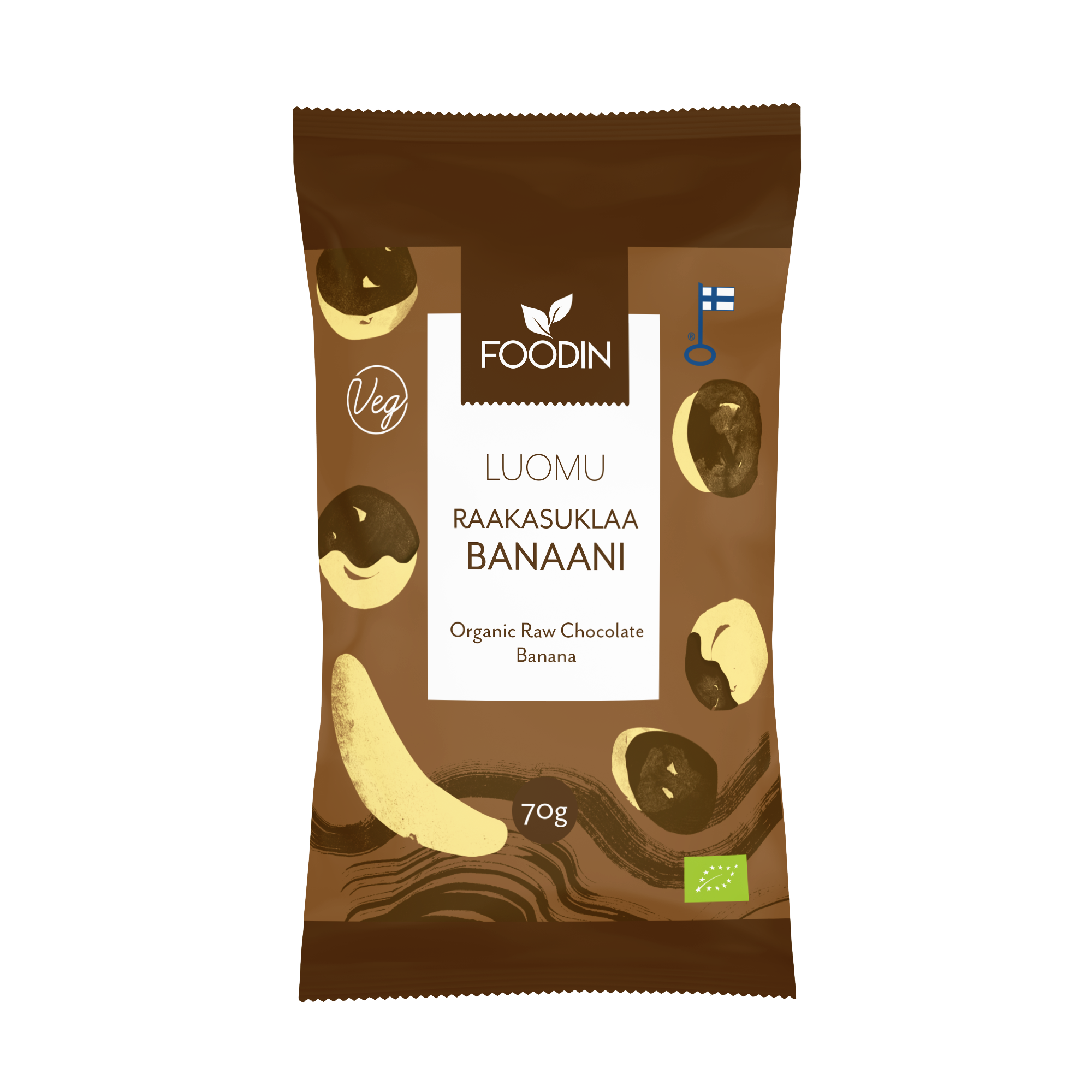 Raw Chocolate Banana, Organic 70g - Organax Ltd