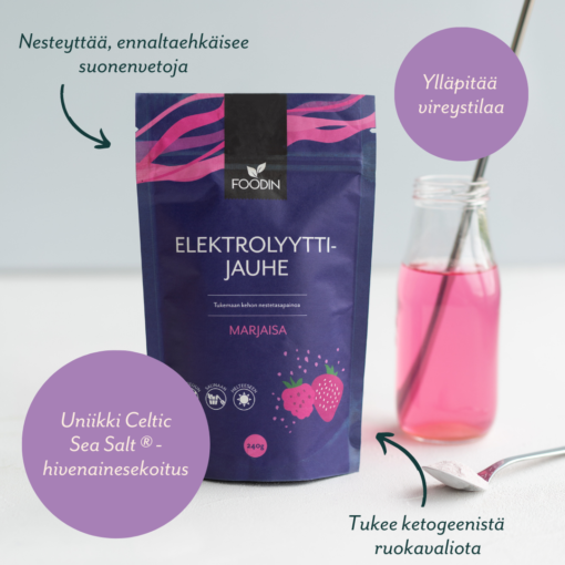 Electrolyte Powder Berry 240g - Organax Ltd