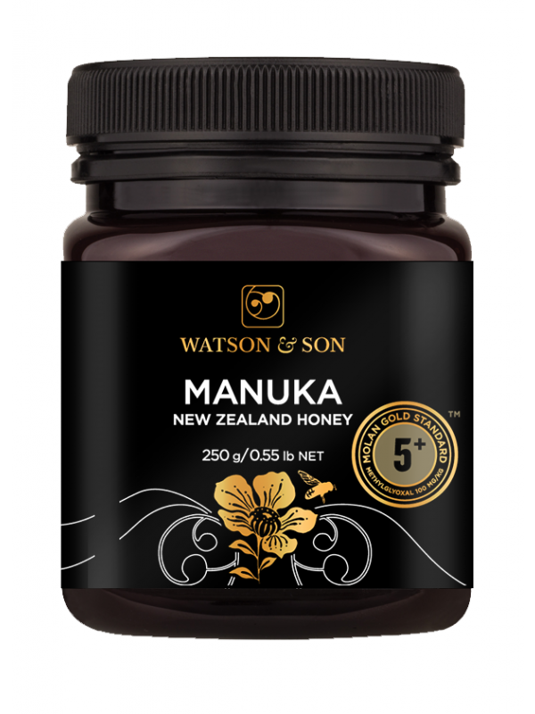 Watson & Son Black Label Manuka Honey MGS5+ (MGO100) 250g - Organax Ltd