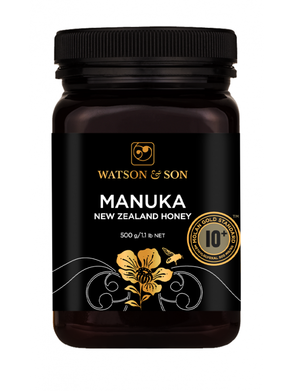 Watson&Son Black Label Manuka Honey MGS10+ (MGO300) 500g - Organax Ltd